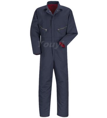 China 2022 Custom Made Cotton Safety Coverall Acid Resistant 100% Acid Resistant Workwear for sale