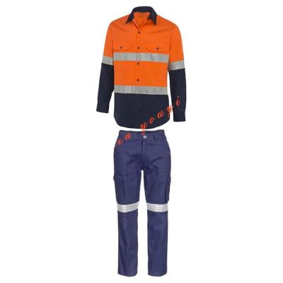 China Shirt And Pant Strength UV Protection Workwear Hi UV Protective Construction Clothing for sale