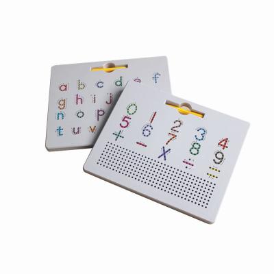 China Non-toxic Hot selling Magnetic Alphabet Learn Writing Drawing Tablet With Stylus Tracing Board Educational Toy for sale