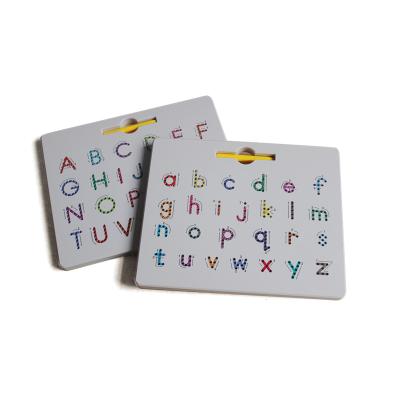 China Non-toxic The New Listing Preschool Toy Abc Alphabet Letter Drawing Board Double Side Magnetic Tracing Board for sale