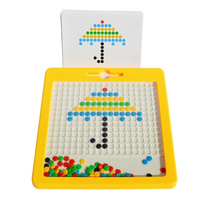 China Eco-friendly Material Popular Design Creative Early Educational Move Pen  Bead Puzzle Toys Plastic Magnetic Drawing Board for sale