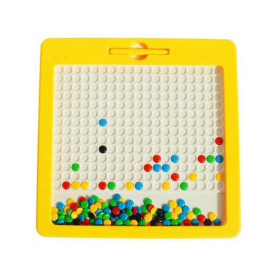 China Eco-friendly Material 2023 Morden Style Magpad Dot Educational Doodle Drawing Toys Learn Colorful Magnet Beads Board for sale