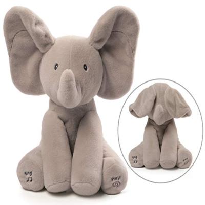 China Fashinoable china factory manufacture new style gray elephant plush toy for kids for sale