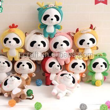 China Chinese Plush Originality Zodiac Plush Panda Toy for sale