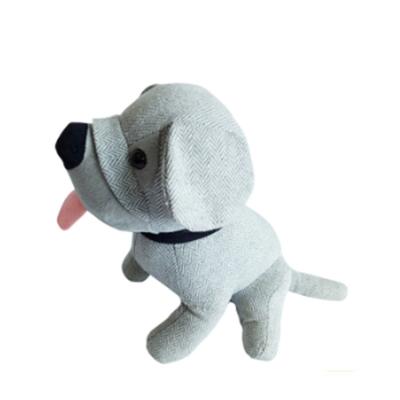 China Wholesale Polyester Material Fabric Dog Plush Door Stopper For Baby for sale