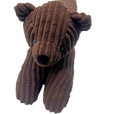 China Modern Sand Design Bear Plush Fabric Filling Door Stopper Hanging Door Draft Stopper for sale