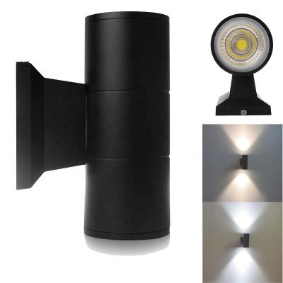 China Outdoor Tempered Glass Classic Design LED Wall Light Through Wall Pack Round COB LED Light 20W for sale