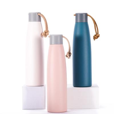 China 500ml 17oz PORTABLE single cola shape stainless steel vacuum insulated outer water bottle with custom logo for sale