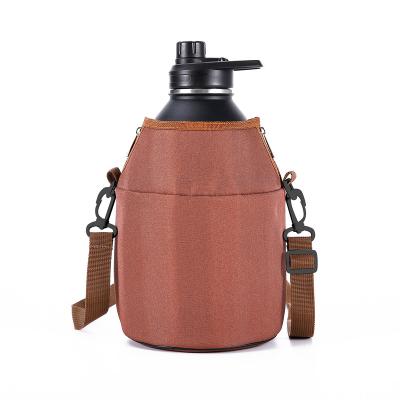 China Sustainable Bottle Carrier Bag For Outdoor Stainless Steel Vacuum Water Bottle And Gym for sale