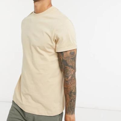 China Anti-Wrinkle Anti-Wrinkle White Wholesale Cotton Slim Fit High Quality Men's T-Shirt for sale