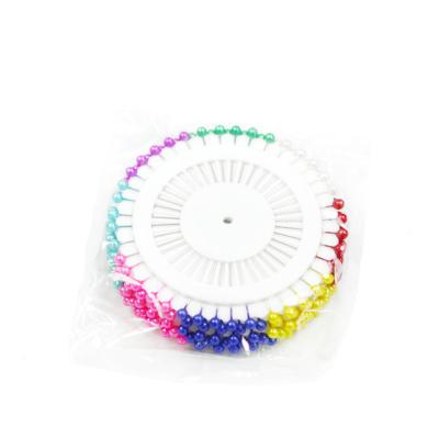 China Hot Selling Classic Straight Pin Decorative Seamstress For Multicolor Quilting Bead Ball Head Sewing Pin for sale