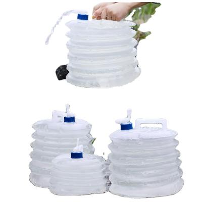 China Newest Selling Classic Household Outdoor Collapsible Portable Bucket Tank Storage Plastic Water Bottles for sale