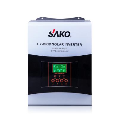 China Sako Solar Power System Hybrid / Off Grid Inverter 24V 3KW/48V/5KW Controller Integrated DC Pure Sine Wave Solar Inverter MPPT To AC for sale