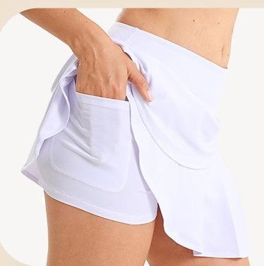 China Anti-Bacterial New Arrival Women Sports Golf Pleated Skirt Fitness Shorts High Waist Athletic Quick Dry Running Short Sport Skirt for sale