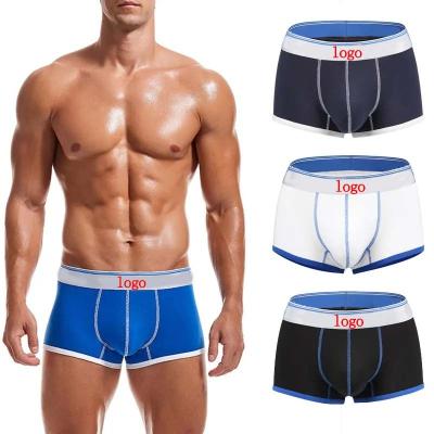 China Anti-Bacterial Mid-waist Pull-frame Cotton U Shape Convex Bag Solid Color Men's Briefs & Boxers Sublimation logo Custom for sale