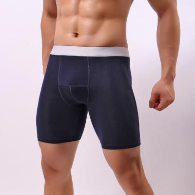 China Anti-Bacterial OEM ODM custom Pure cotton simple low waist U convex large pouch high quality stretch breathable comfortable men's boxers boxers for sale