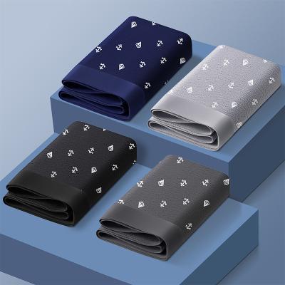 China Anti-Bacterial OEM custom logo boxers High Quality Simple Male Underwear Panties Men's Pure Cotton Comfort Underpants Boxers Briefs for sale