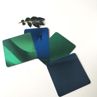 China Industry 1mm Stainless Steel Sheet Green Color Cold Rolled HL For Decoration 4ft*8ft 304 316L for sale