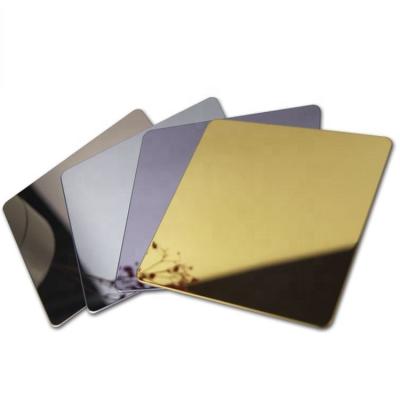 China Industry Gold Color Stainless Steel Sheet Price Inox Mirror Finished Gold Stainless Steel Sheet 304 for sale