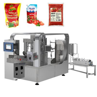 China Automatic GARMENT Tomato Sauce Ketchup Filling Packing Machine for sale