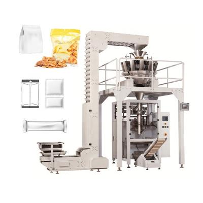 China Food ECHO Automatic Vertical Bag Pouch Weighing Crunchy Potato Chips Packing Machine Puffe Maize Cassava Plantain Snack Banana for sale