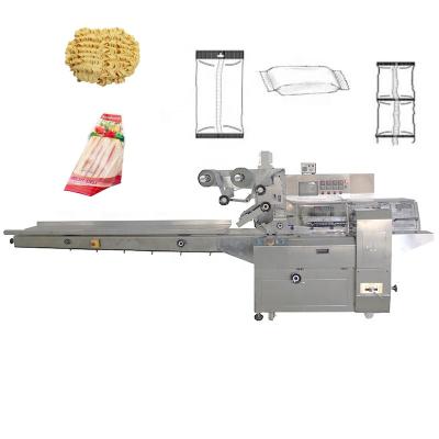 China ECHO Automatic Horizontal Food Stick Bag Packing Machine for Starch Long Fried Wudong Fresh Instant Noodles Pasta Packing Machine for sale