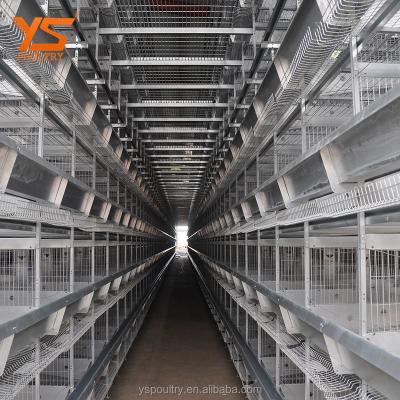 China Safe Type H Chicken Laying Cage Hen House for sale