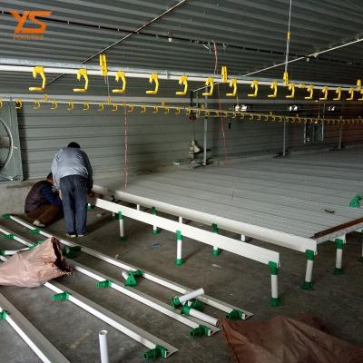 China Poultry Farm Chicken Feeding Ground Floor Raising Equipment Nipple PVC Chicken Watering And Feeding System for sale