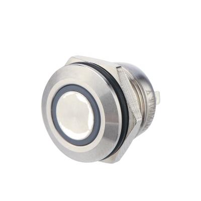 China Brass/Chinakel 12mm Miniature Stainless Steel Metal Push Button On Switches 12CM-P10Y1EY1201S for sale