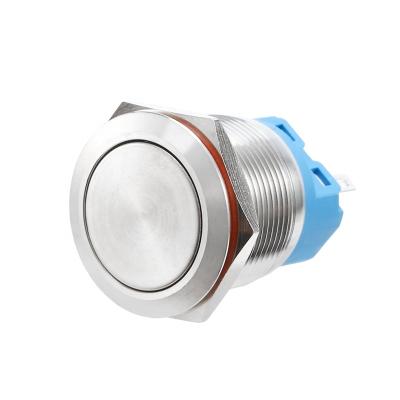 China Chinakel 22mm Stainless Steel Push On Button Metal Push Button Switch Without Momentary LED for sale