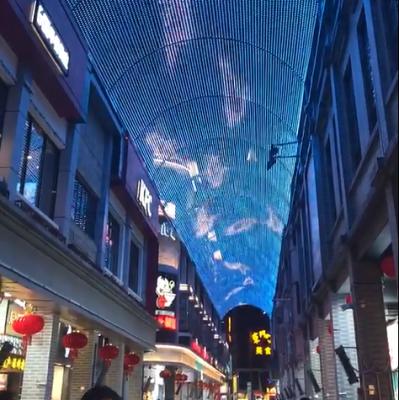 China Outdoor Led Video Display Mesh Video Waterproof Advertising Display Led Net Screen for sale