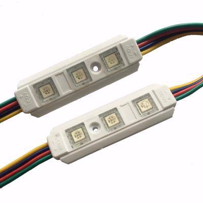 China AlGaInP CE Rohs Certificates Waterproof SMD5050 RGB DC12V Injection Led Mini Module for sale