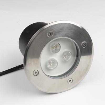 China Hot Sale IP65 3W Waterproof Round LANDSCAPE Floodlight LED Underground Lights for sale