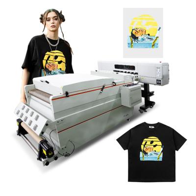 China Garment Shops Digital T-shirt Fabric Printing Machine Heat PET Film DTF Printer With Powder Shake Machine Printer for sale