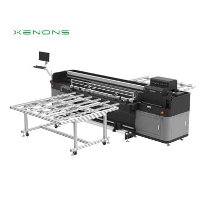 China Large format 2.0m wide indoor outdoor advertising UV hybrid flatbed printer with Toshiba ce4 heads for sale