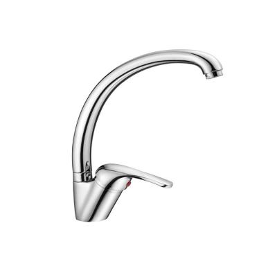 China Chrome Modern Classic Single Lever Handle Deck Mounted Sink Faucets Kitchen Faucet for sale