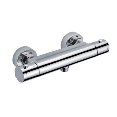 China Without Slide Bar Morden Design Chrome Bathroom Bath Shower Thermostatic Mixer Tap for sale