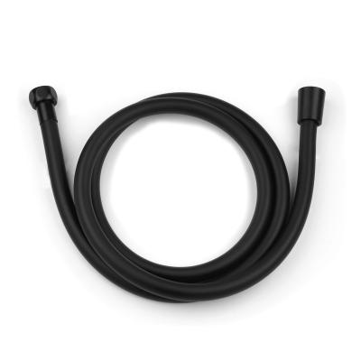 China Modern High Quality Matt Black Plumbing PVC Flexible Shower Hose 1.5m for Hand Shower and Bidet Sprayer for sale