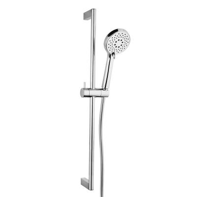 China Without Switch 1.5m 1.75m Bathroom Accessories Wall Mount Brass Shower Sliding Bar With Hose Hand Shower Shower Set for sale