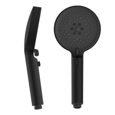 China No Turnout Luxury ABS Matt Black DESIGN Matt Black Shower Head Massage 3 Functions Bathroom Hand Shower NEW for sale