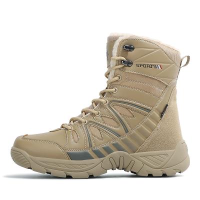 China Sweat-absorbent Outdoor Hiking Boots Sheared Military Boots Large Size Combat Boots for sale