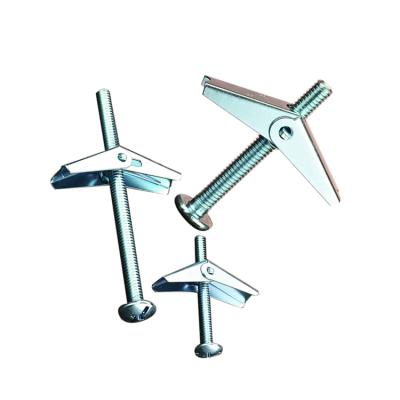 China Self Adhesive Wing Customized Toggle Metal 8/3in Drilling Exterior Wall Anchors Eco-Friendly Silver Butterfly Eco-Friendly for sale