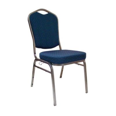 China 2023 eco-friendly wholesale cheap fancy used upholstered chromed silver frame banquet stackable chairs for sale for sale