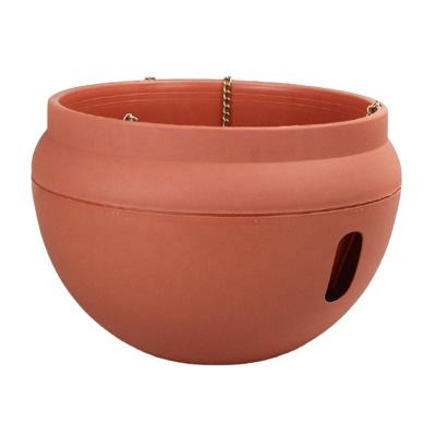 China Large new high quality simple and elegant hot sale garden planters hanging plastic flower pots wholesale for sale