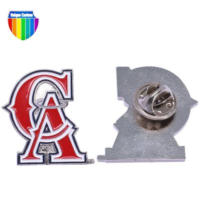 China China Embossed Die Casting Logo Souvenir Magnetic Name Badge Custom Brass Metal Crafts Soft Enamel for sale