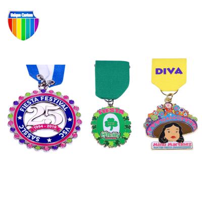 China Custom Batch Marathon Sports High Quality Zinc Alloy Casting Running Medal Europe Manufacturer Promotion for sale