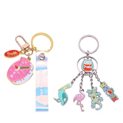 China Custom Factory Cheap Brands Cartoon Cast Functional Customized Beer Metal Key Chain for sale