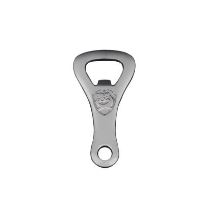 China Sustainable Custom Promotional Home Shaped Main Beer Iron Metal Bottle Opener Key Chain for sale