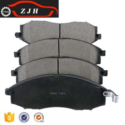 China ZJH Metal Brake Pads Manufacturer Next D830 41060-7Z025 41060-VK190 Ceramic Brake Pad Set For Nissan Navara NP300 Pickup D22 for sale