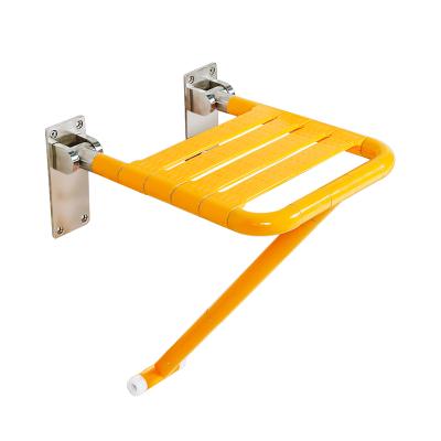 China Easy Installation Waterproof Durable Shower Wall Folding Chair With Legs for sale